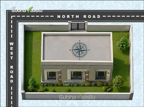 Standard northwest corner house vastu