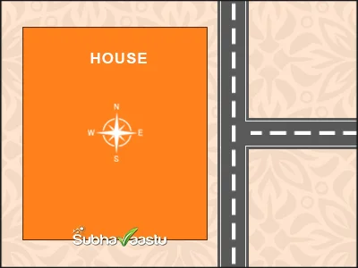 T Junction House Facing East in Vastu