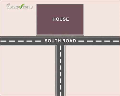 T junction house vastu with south road hitting property in Bengaluru Karnataka