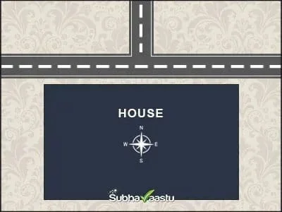 T Junction House In Vastu - Road Hitting Effect