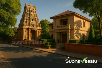 Temple Shadow falling on our Home, is this good or bad?