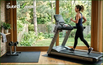 Exercise equipment placement in living room as per Vastu