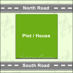 two roads house in Vastu