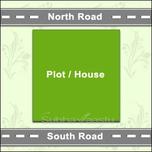 two roads house in Vastu
