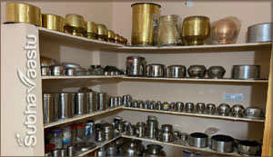 Kitchen utensils placement as per Vastu