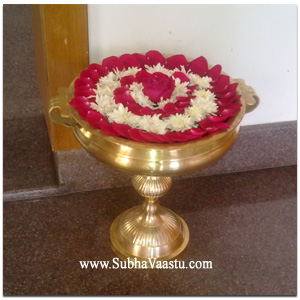 Water Bowl with Flowers