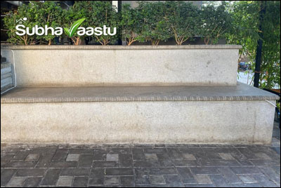 Vastu advice on rock sitting platforms in East direction of house