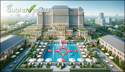 Vastu for five star hotels south side water effect