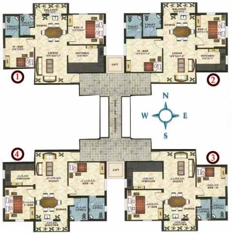 Southwest facing flat