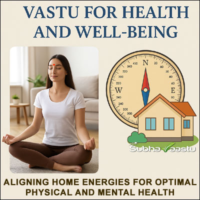 Vastu for health image showing home energy balance and wellness tips
