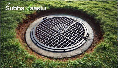 Sump surface below ground level
