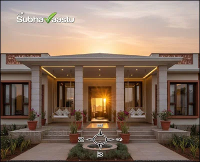 Benefits of having a portico in the West-facing house as per Vastu