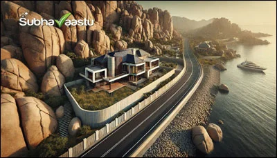 Heavy rocks and stone sculptures placement in west direction as per Vastu for stability and protection
