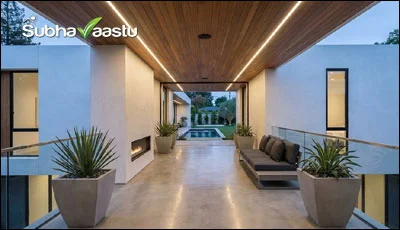 Vastu wise breezeway for West facing house