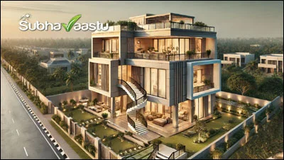 Staircase placement in west facing house as per Vastu for stability