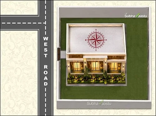 West-Northwest T-Junction House in Vastu