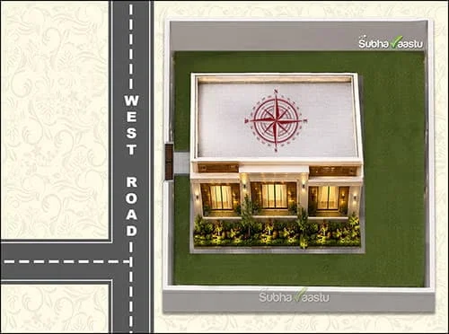 West-Southwest T-Junction home in Vastu
