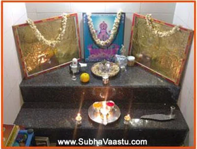 Keeping yantras in the puja room