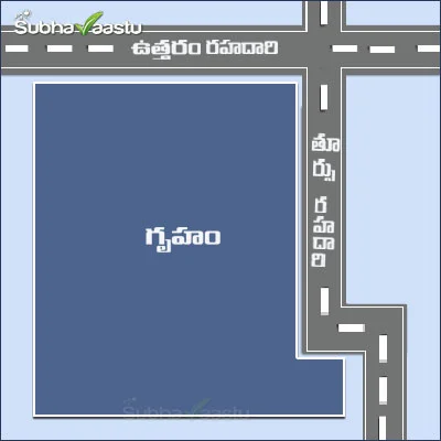 ఆగ్నేయ పెరిగిన ఈశాన్య మూల గృహం – వాస్తు శాస్త్ర లోపాన్ని చూపించే చిత్రం