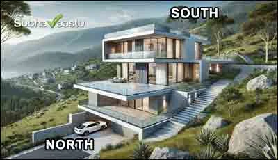 కొండపై గృహ నిర్మాణం, వాస్తు శాస్త్ర ప్రభావం