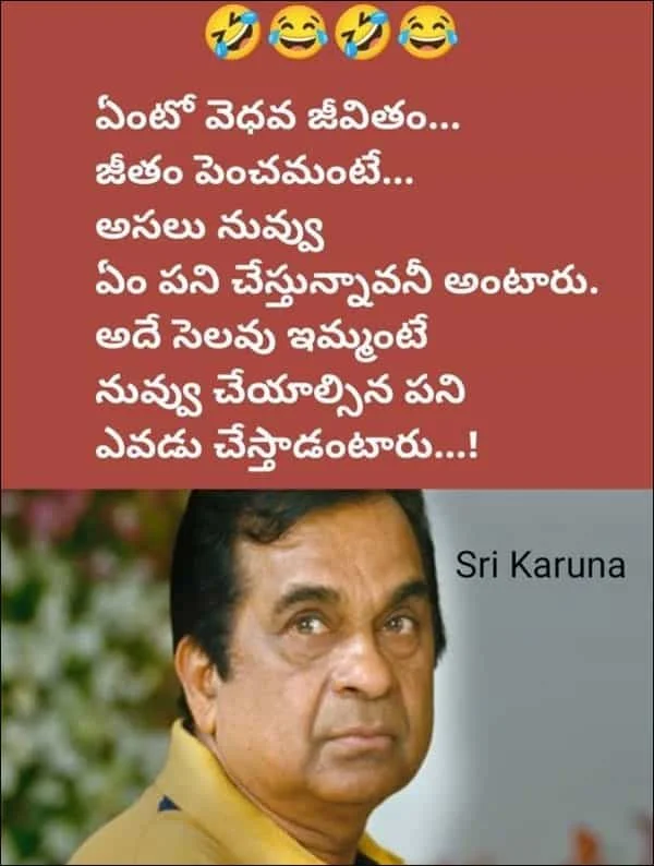 జీతంపై తెలుగు సరదా జోక్