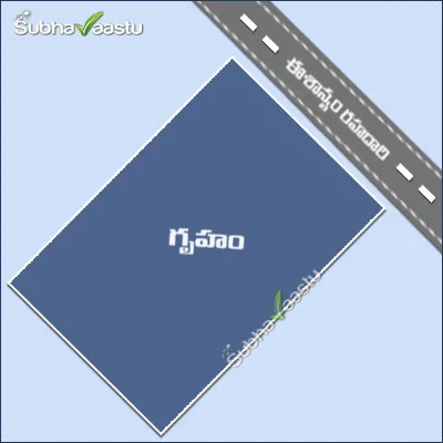 ఈశాన్య దిశలో పొడవుగా నిర్మించబడిన గృహం.
